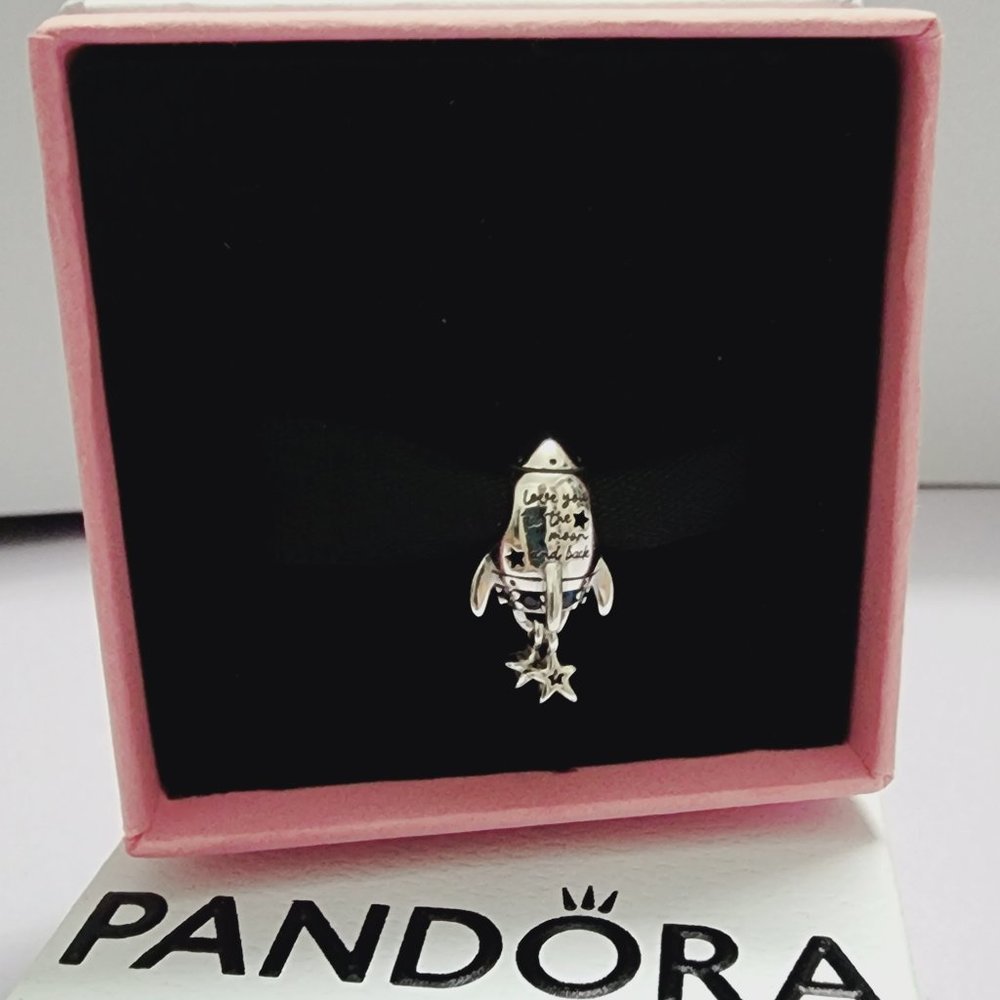 Pandora Space Love Rocket Charm